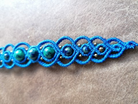 Bracelet-macramé-azurite-malachite-fée-un-rêve