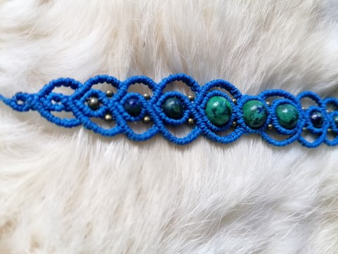 Bracelet-macramé-azurite-malachite-fée-un-rêve